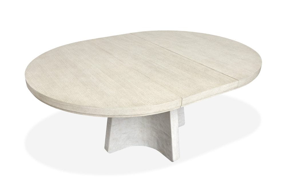 Henry & Mason  -  Evelune Misty Cloud Extendable 54" Round Dining Table  - AFA01088 view 7