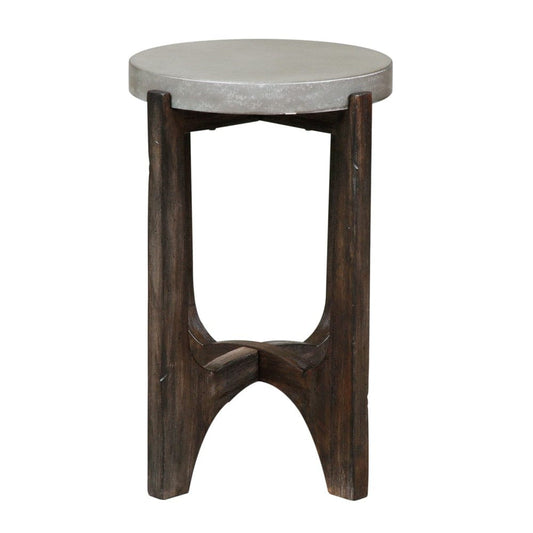 Henry & Mason - Falls Chair Side Table in Wirebrush Rustic Brown - AFA02214 view 1