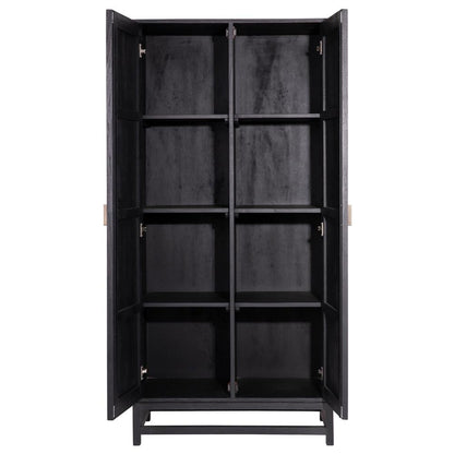 Henry & Mason - Farenth Solid Hardwood Cabinet with Rattan Double Doors - DV7543 veiw 4