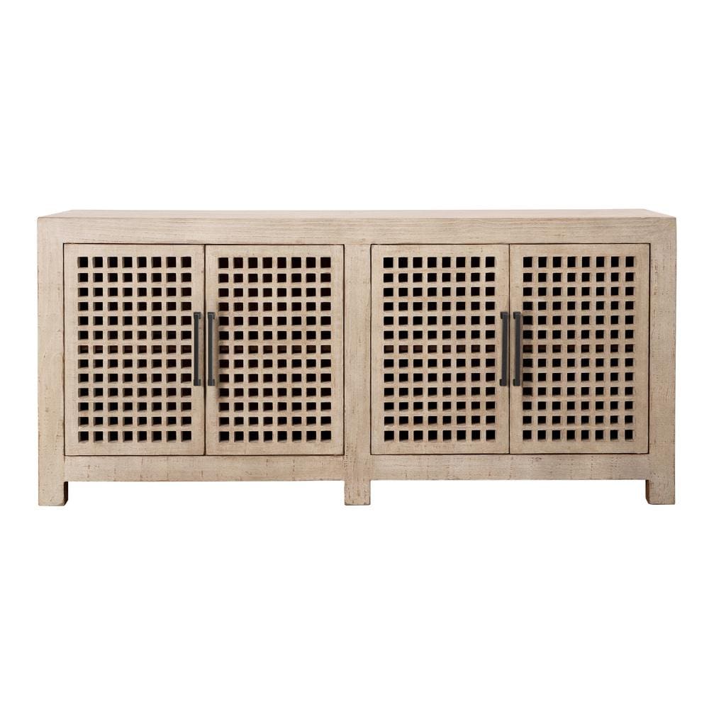Henry & Mason - Ferante 4 Door Reclaimed Pine Wood Sideboard in Light Warm Wash - DV7449 veiw 2