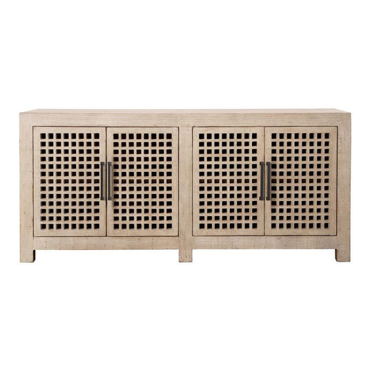 Henry & Mason - Ferante 4 Door Reclaimed Pine Wood Sideboard in Light Warm Wash - DV7449 veiw 2