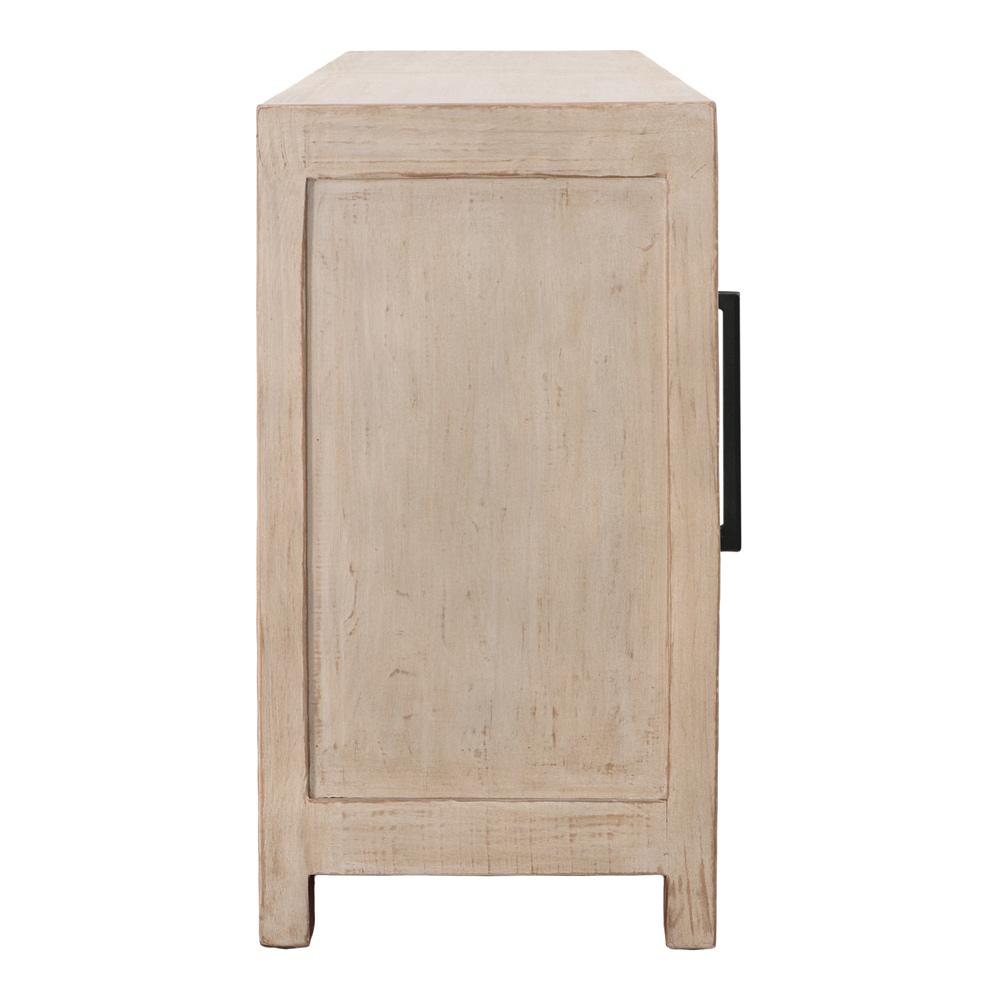 Henry & Mason - Ferante 4 Door Reclaimed Pine Wood Sideboard in Light Warm Wash - DV7449 veiw 3
