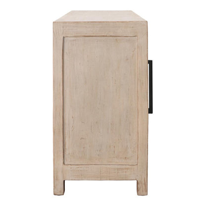 Henry & Mason - Ferante 4 Door Reclaimed Pine Wood Sideboard in Light Warm Wash - DV7449 veiw 3