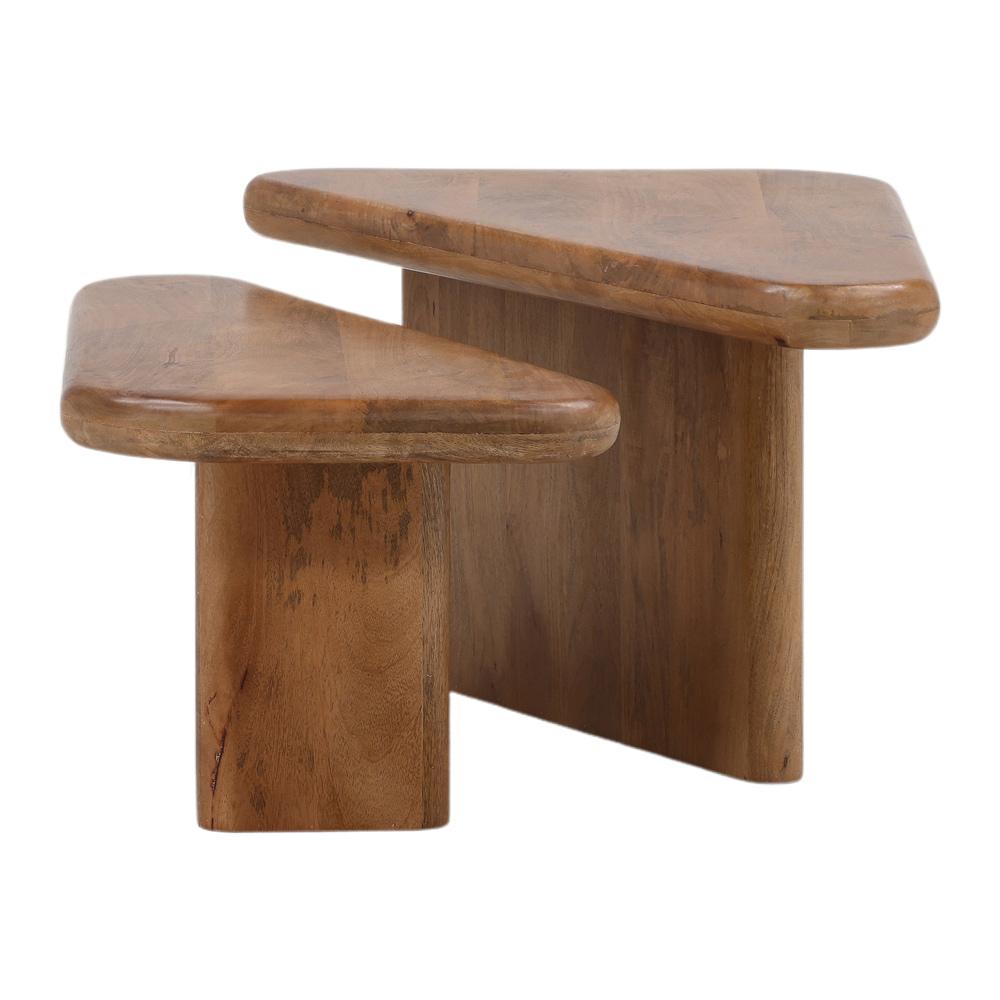 Henry & Mason - Festi 2pc Brown Mango Wood Occasional Table Set - DV7650 veiw 3