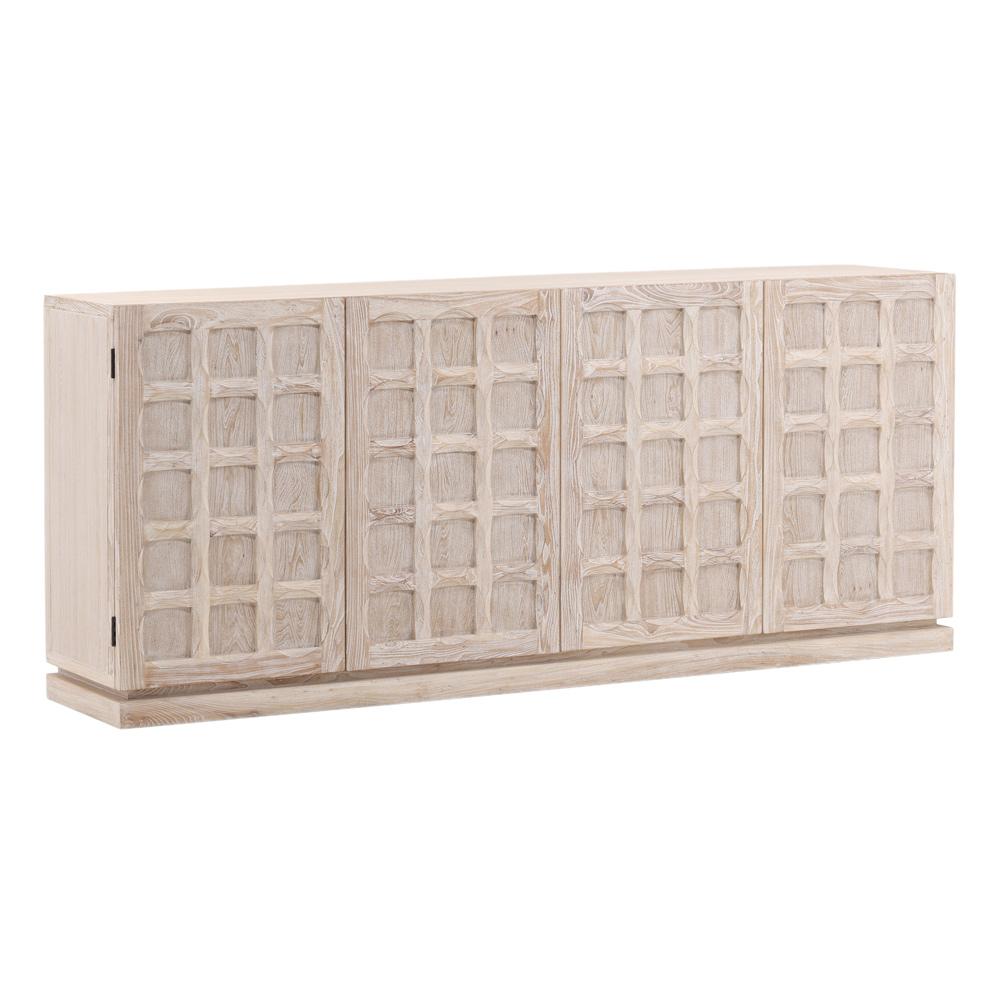 Henry & Mason - Fordd Whitewashed Elm Wood Sideboard - DV7076 veiw 1