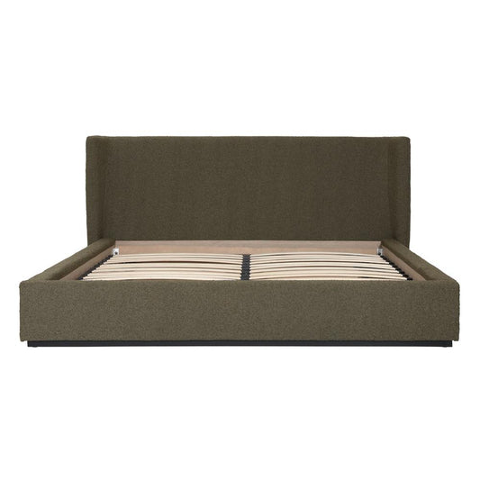 Henry & Mason - Fornell Birchwood Eastern King Bed with Olive Green Boucle Upholstery - DV7348 veiw 2
