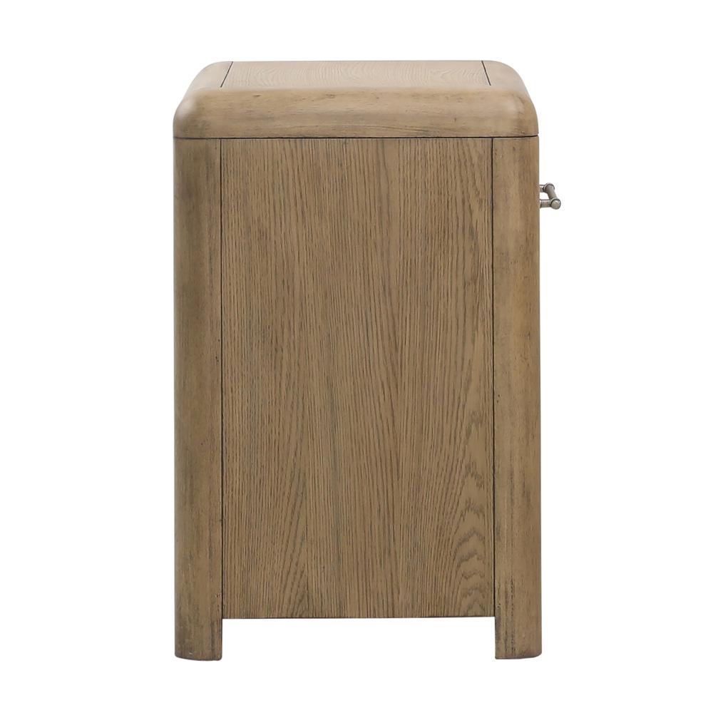 Henry & Mason - Franco Rubberwood Nightstand in Natural Oak Veneer - DV7211 veiw 3