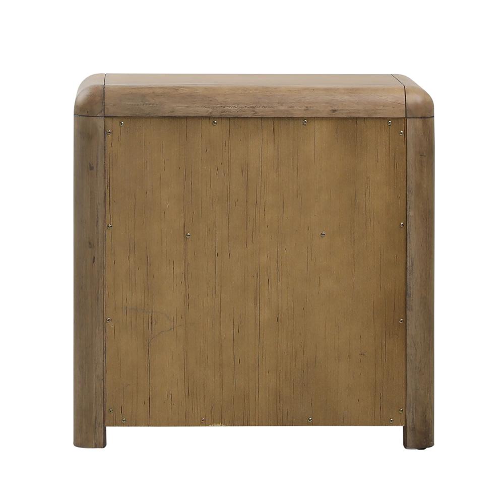 Henry & Mason - Franco Rubberwood Nightstand in Natural Oak Veneer - DV7211 veiw 4