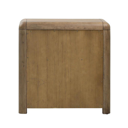 Henry & Mason - Franco Rubberwood Nightstand in Natural Oak Veneer - DV7211 veiw 4