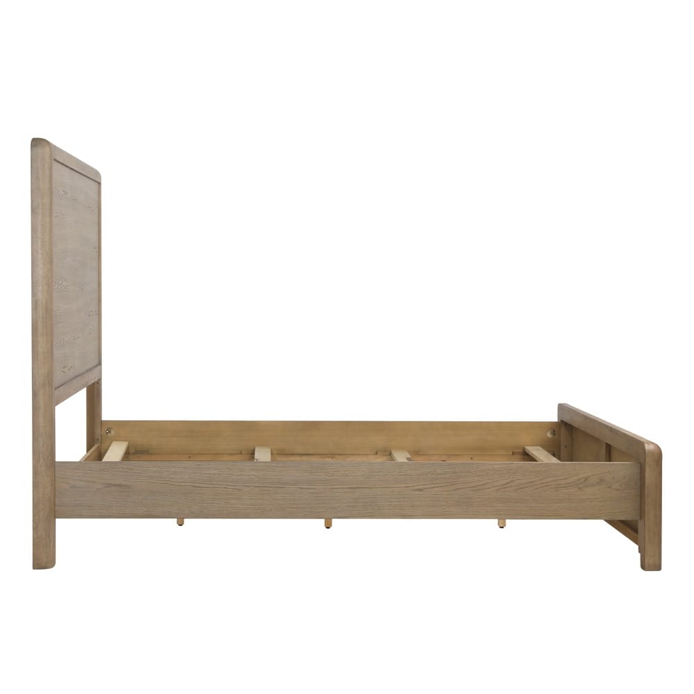 Henry & Mason - Franco Rubberwood Queen Bed in Natural Oak Veneer - DV7210 veiw 3