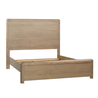 Henry & Mason - Franco Rubberwood Queen Bed in Natural Oak Veneer - DV7210 veiw 4