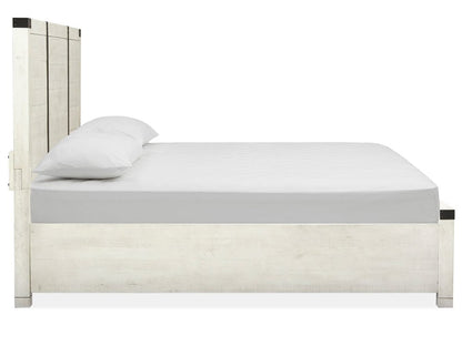 Henry & Mason  -  Fulton Hollow Alabaster King Panel Storage Bed  - AFA00887 view 4