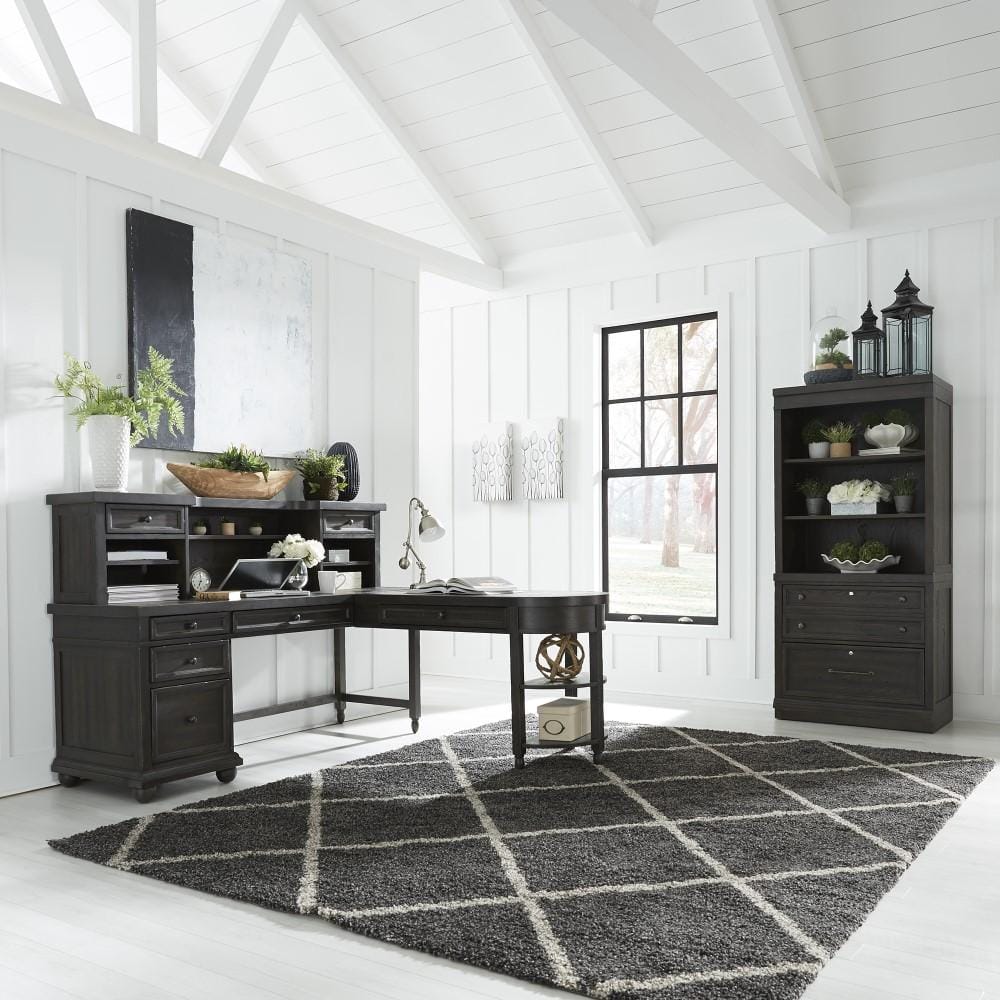 Henry & Mason - Gathering Place L Shaped Desk Set in Chalkboard - AFA03943 view 8