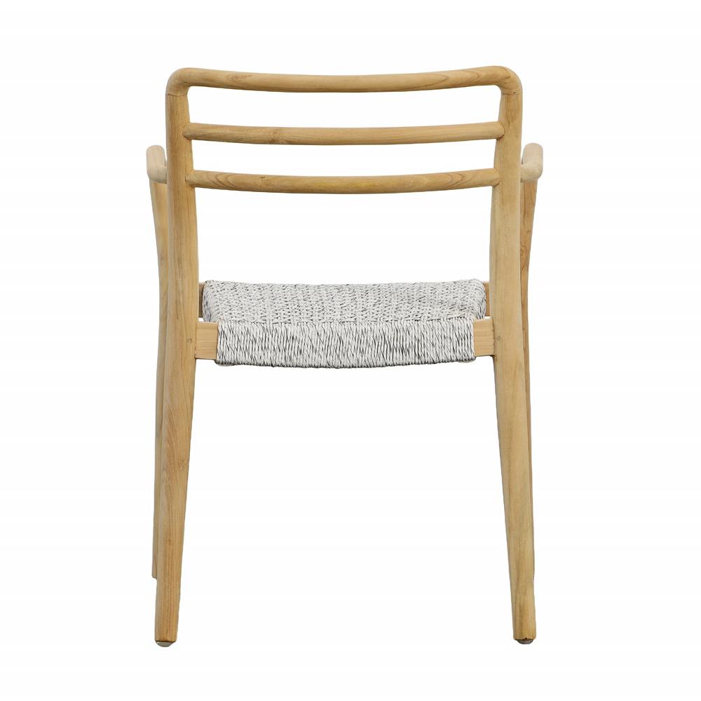 Henry & Mason - Gia Teak Wood Dining Chair with White Rope - DV7027 veiw 4