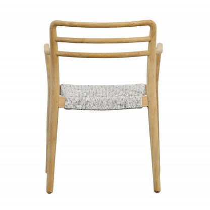 Henry & Mason - Gia Teak Wood Dining Chair with White Rope - DV7027 veiw 4