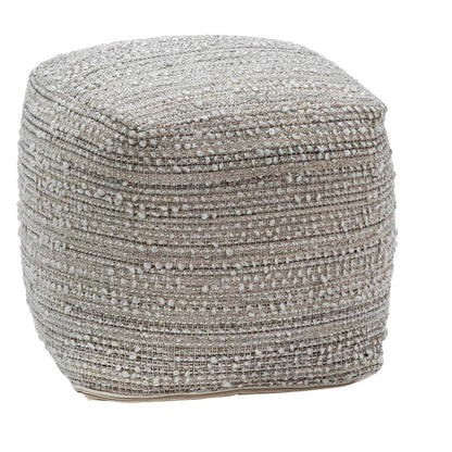 Henry & Mason - Gladlove Handwoven Natural Tones Pouf - DV7561 veiw 1