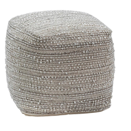 Henry & Mason - Gladlove Handwoven Natural Tones Pouf - DV7561 veiw 1
