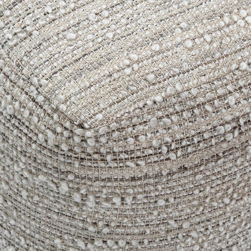 Henry & Mason - Gladlove Handwoven Natural Tones Pouf - DV7561 veiw 3