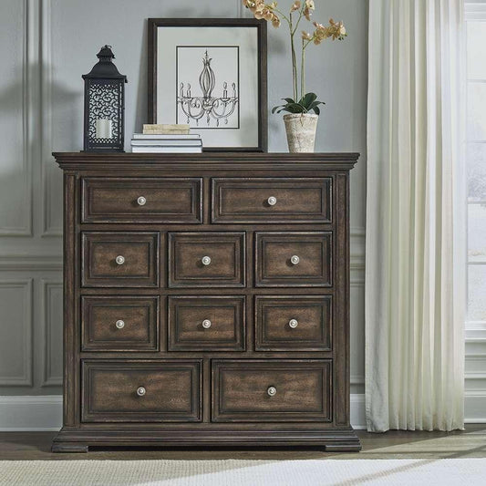 Henry & Mason - Grand Basin 10 Drawer Chesser in Brownstone with Heavy Distressing - AFA02411 view 1