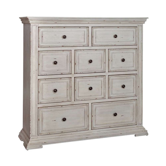 Henry & Mason - Grand Basin 10 Drawer Chesser in Whitestone with Heavy Distressing - AFA02458 view 2