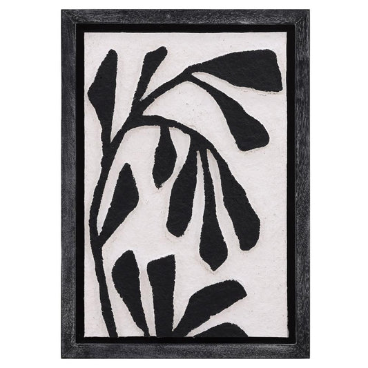 Henry & Mason - Grande 3-D Textured Acrylic Art in Black Wood Float Frame - DV7920 veiw 1