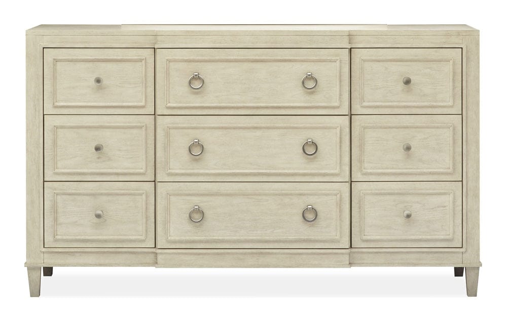 Henry & Mason  -  Grayford Limestone Drawer Dresser With Landscape Mirror  - AFA01264 view 4