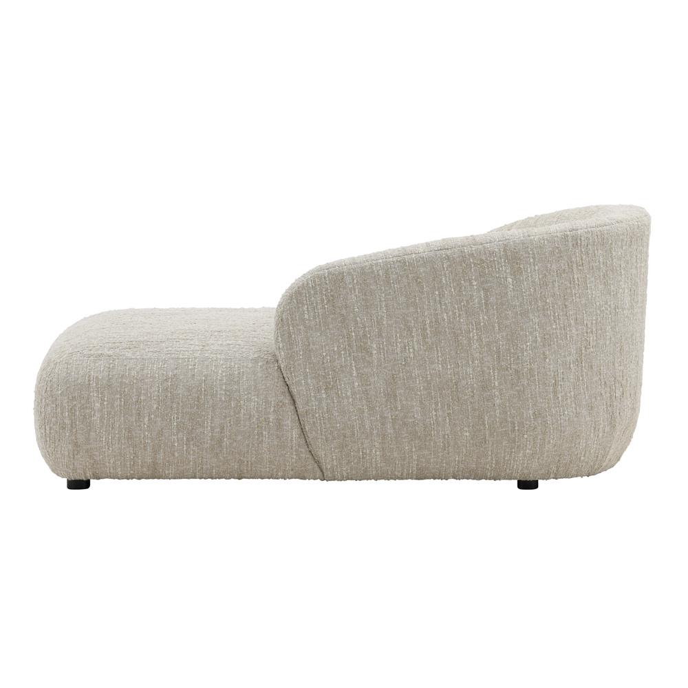 Henry & Mason - Gregor Solid Hardwood Chaise in Beige Textured Boucle Fabric - DV7368 veiw 4