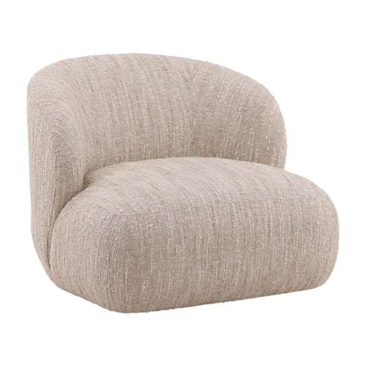 Henry & Mason - Gregor Solid Hardwood Swivel Chair in Beige Textured Boucle Fabric - DV7369 veiw 1
