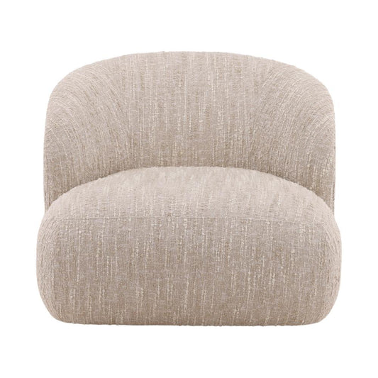 Henry & Mason - Gregor Solid Hardwood Swivel Chair in Beige Textured Boucle Fabric - DV7369 veiw 2
