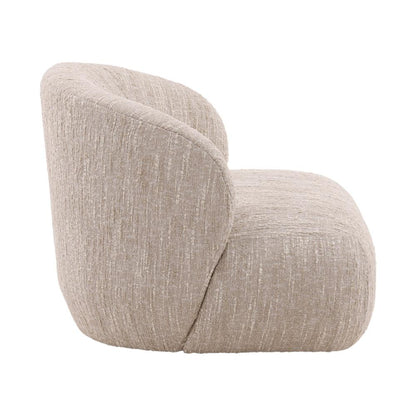 Henry & Mason - Gregor Solid Hardwood Swivel Chair in Beige Textured Boucle Fabric - DV7369 veiw 3