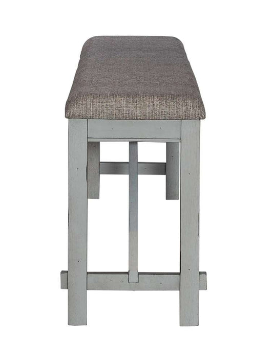 Henry & Mason - Hampton Counter Height Dining Bench in Smokey Gray with Carbon Gray Tops - AFA01477 view 2
