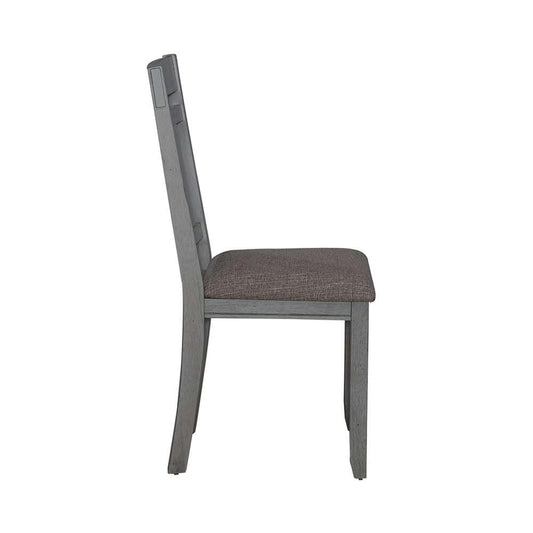Henry & Mason - Hampton Splat Back Side Chair (RTA) (Set of 2) in Smokey Gray with Carbon Gray Tops - AFA01479 view 2