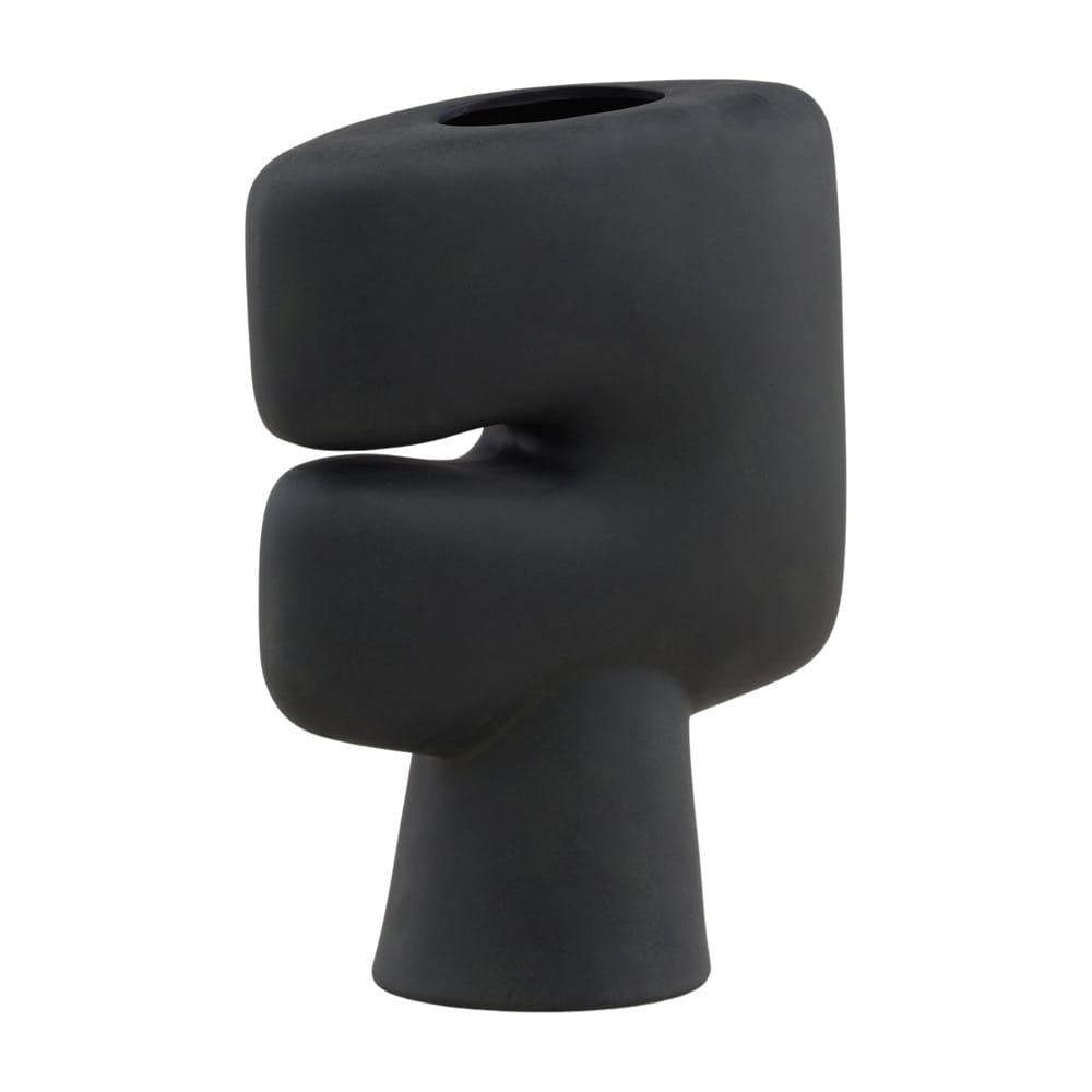 Henry & Mason - Harisha 17in Black Terracotta Vase - DV7423 veiw 1