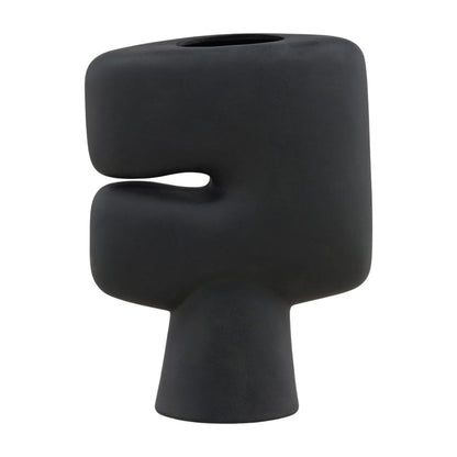 Henry & Mason - Harisha 17in Black Terracotta Vase - DV7423 veiw 2