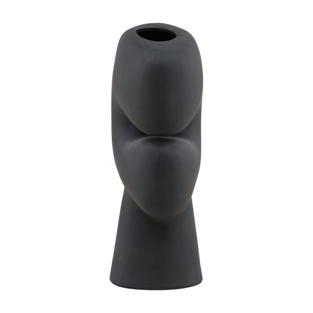 Henry & Mason - Harisha 17in Black Terracotta Vase - DV7423 veiw 3