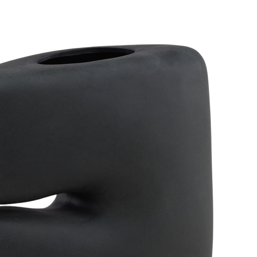 Henry & Mason - Harisha 17in Black Terracotta Vase - DV7423 veiw 4
