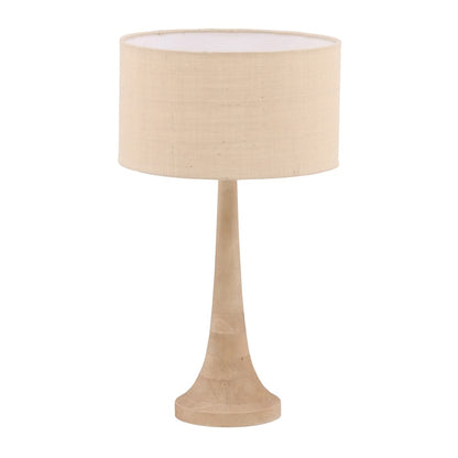 Henry & Mason - Harland Natural Mango Wood Table Lamp with Beige Jute Shade - DV7537 veiw 1