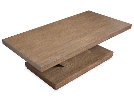 Henry & Mason  -  Harringside Antique Wheat Rectangular Cocktail Table With Casters  - AFA01049 view 2