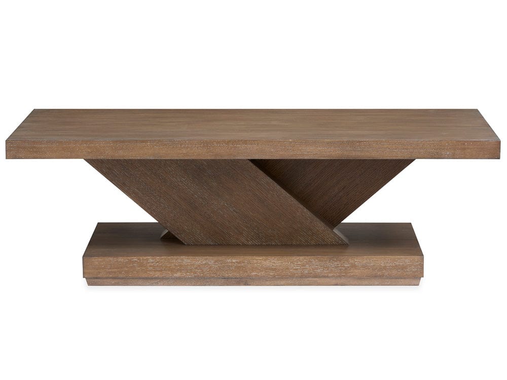 Henry & Mason  -  Harringside Antique Wheat Rectangular Cocktail Table With Casters  - AFA01049 view 3