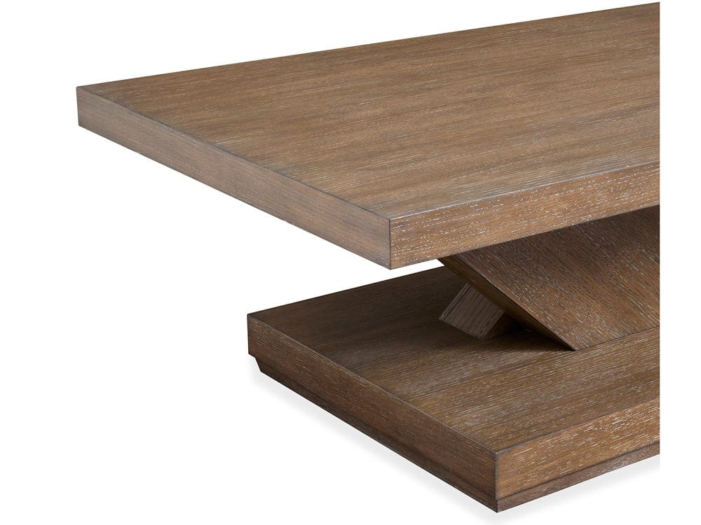 Henry & Mason  -  Harringside Antique Wheat Rectangular Cocktail Table With Casters  - AFA01049 view 6