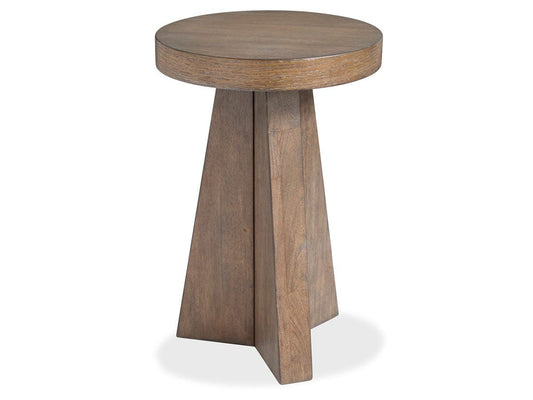 Henry & Mason  -  Harringside Antique Wheat Round Accent End Table  - AFA01052 view 1