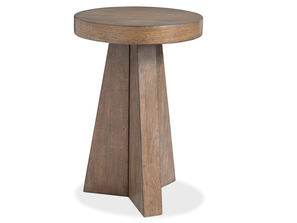 Henry & Mason  -  Harringside Antique Wheat Round Accent End Table  - AFA01052 view 2