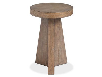 Henry & Mason  -  Harringside Antique Wheat Round Accent End Table  - AFA01052 view 4