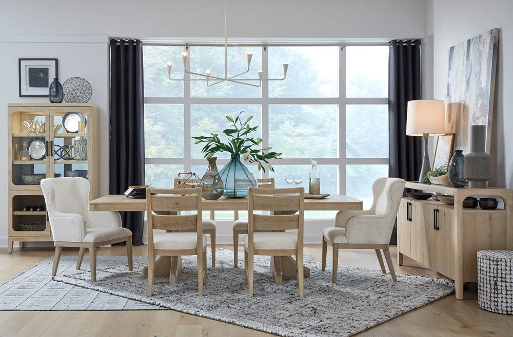 Henry & Mason  -  Harrowgate Butternut Extendable Trestle Dining Table  - AFA01267 view 7