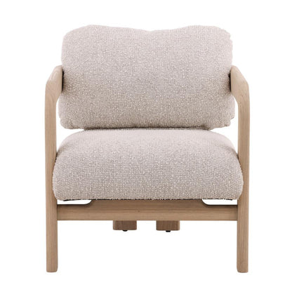 Henry & Mason - Harvey Light Natural Mindi Wood Occasional Chair with Cream Basketweave Fabric - DV7093 veiw 2