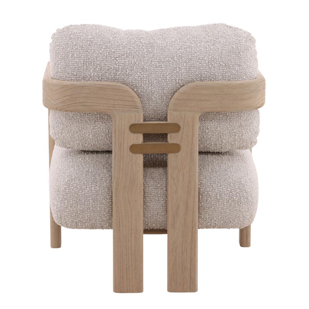 Henry & Mason - Harvey Light Natural Mindi Wood Occasional Chair with Cream Basketweave Fabric - DV7093 veiw 4