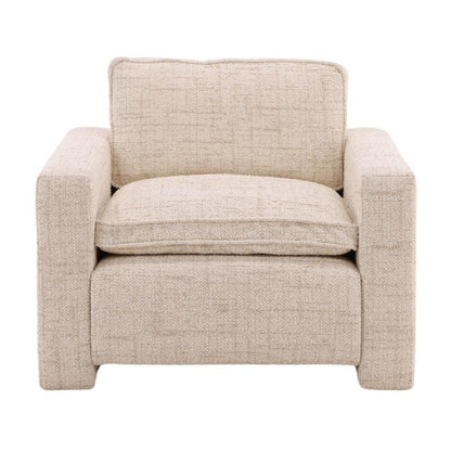 Henry & Mason - Hashte Hardwood Feather and Fiber Filled Occasional Chair In Fog Tweed - DV7413 veiw 2