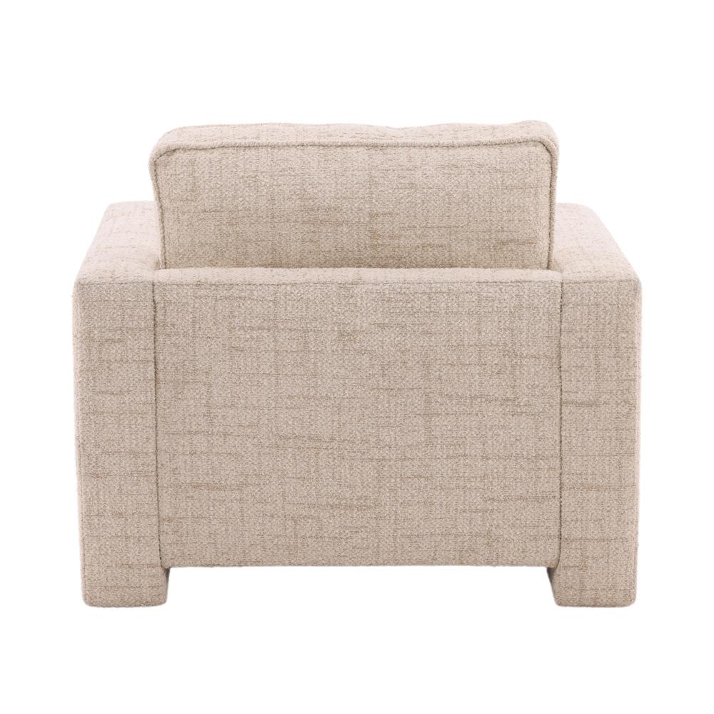 Henry & Mason - Hashte Hardwood Feather and Fiber Filled Occasional Chair In Fog Tweed - DV7413 veiw 4