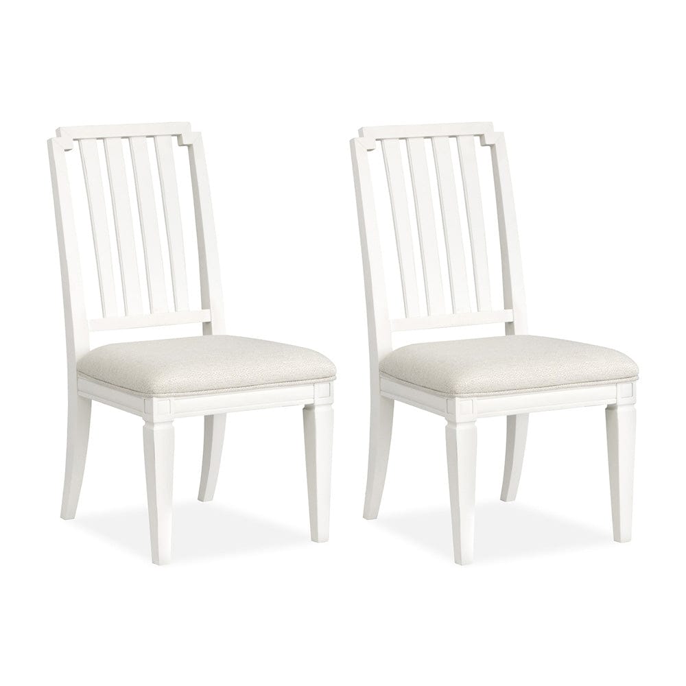 Henry & Mason  -  Havenwood Egg Shell White Upholstered Side Chair (Set of 2)  - AFA01342 view 1