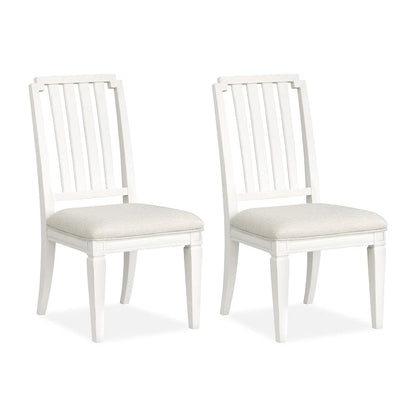 Henry & Mason  -  Havenwood Egg Shell White Upholstered Side Chair (Set of 2)  - AFA01342 view 1